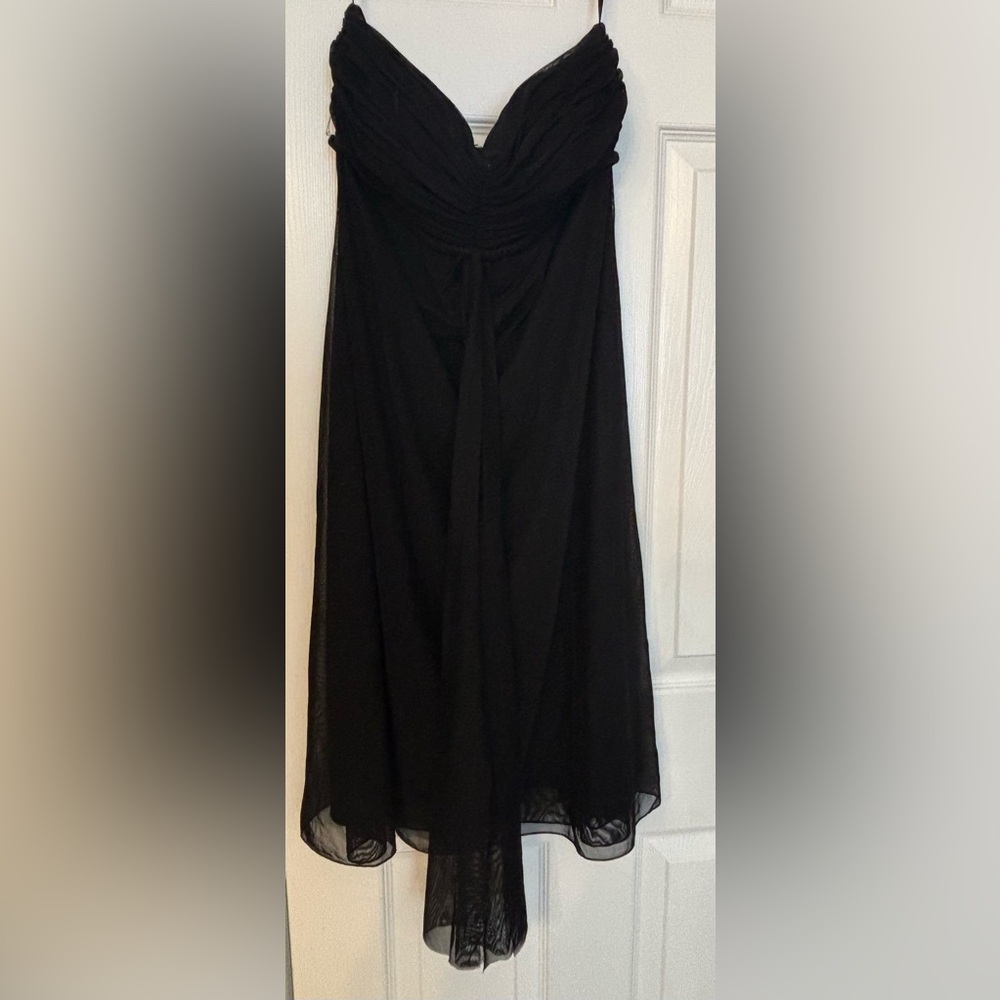 White House Black Market Black Maxi A-Line Skirt